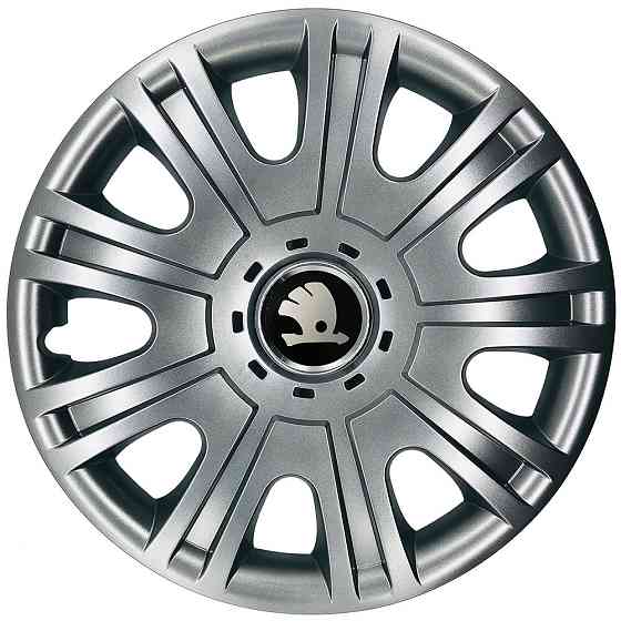 Автомобильные модельные колпаки R15 Skoda 319 4шт, SJS, серебряные Киев