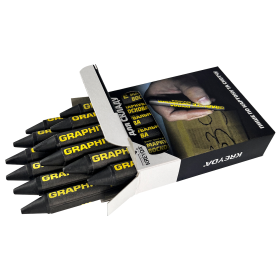 Для паперу, скотчу. Мел воскової розмітковий KREYDA GRAPHITE Павлоград