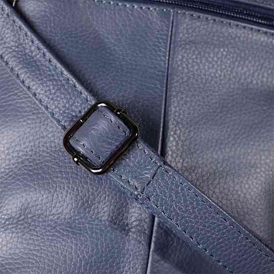 Красива сумка жіноча з натуральної шкіри Синій (Vintage) Київ