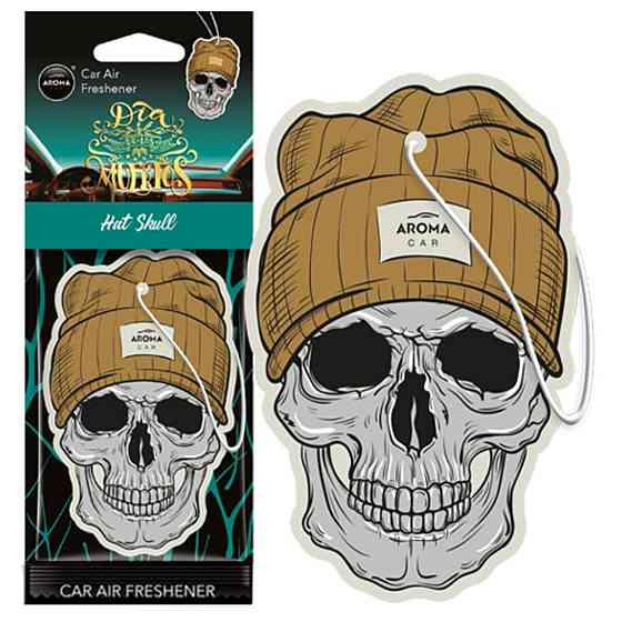Ароматизатор Aroma Car Cellulose Dia De Los Muertos - Hat Skull сухий Київ