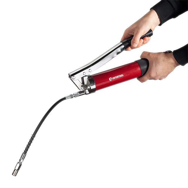 Шприц для смазывания, двухплунжерный, 600 см3, с гибким шлангом INTERTOOL HT-0060 Киев - изображение 6