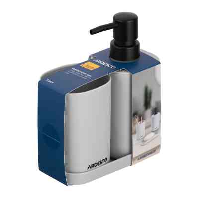 Набір для ванної кімнати Ardesto Vigor 3 предмети Сірий 380 мл (ARHB3106GB) Вінниця