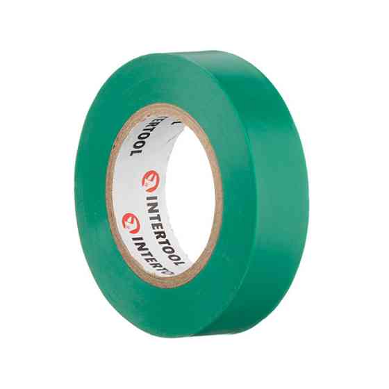 Стрічка ізоляційна 0.15мм*17мм*15м зелена INTERTOOL IT-0041 Киев