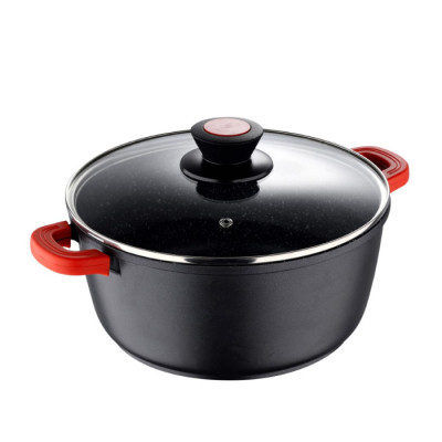 Каструля Bergner Chroma, з кришкою 28 см, 6 л (BG-30116-BK) Вінниця - фото 1