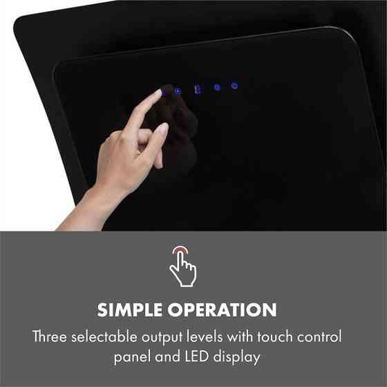 Вытяжка Arianna 60см 560м³/ч сенсорная панель управления EEK A+ черная 60см (Германия, читать описание) Ровно