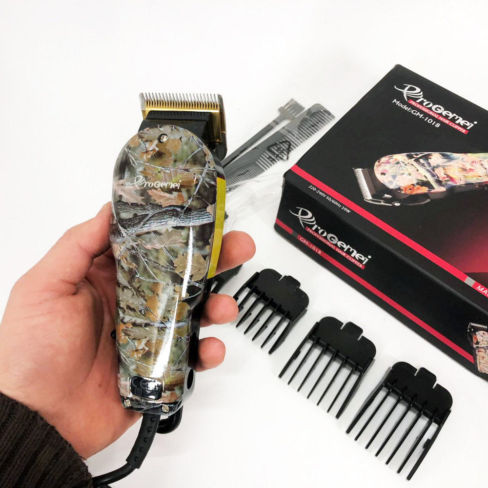 Электробритва для стрижки головы GEMEI GM-1018, Машинка для стрижки волос проводная QZ-98 Львов - изображение 5