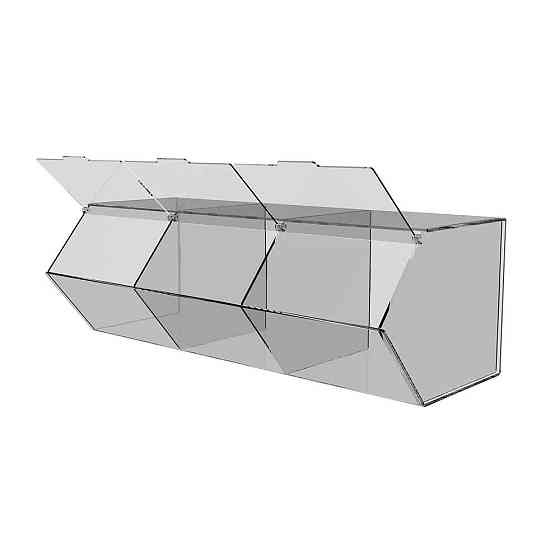 Диспенсер EKOSTAR для мармеладів, снеків, горіхів 3 комірки Київ