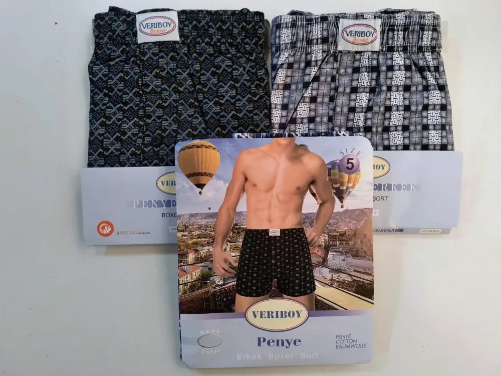 Набор мужских семейных трусов VERIBOY 3 шт. 100% хлопок Doremi 1/3 2 (M) Киев - изображение 1