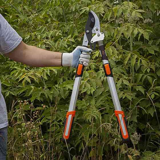 Гілкоріз плоский телескопічний храповий алюмінієві ручки 700-874 мм FLORA (5022374) Київ