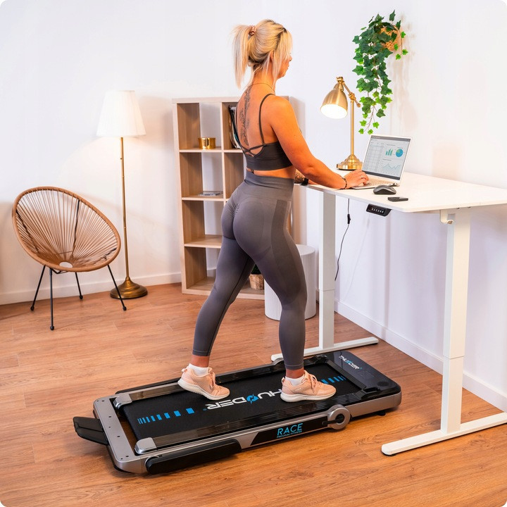 Беговая дорожка электрическая THUNDER RACE-SILVER Киев - изображение 8