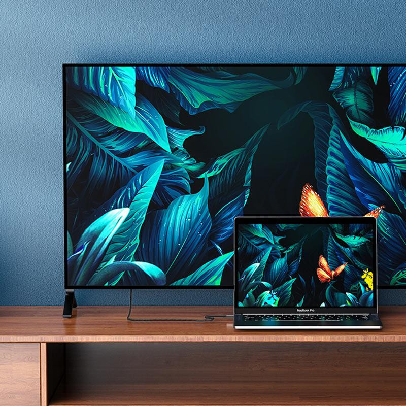 Кабель HOCO UA16 Type-C до HDTV Металевий Сірий Київ - фото 2