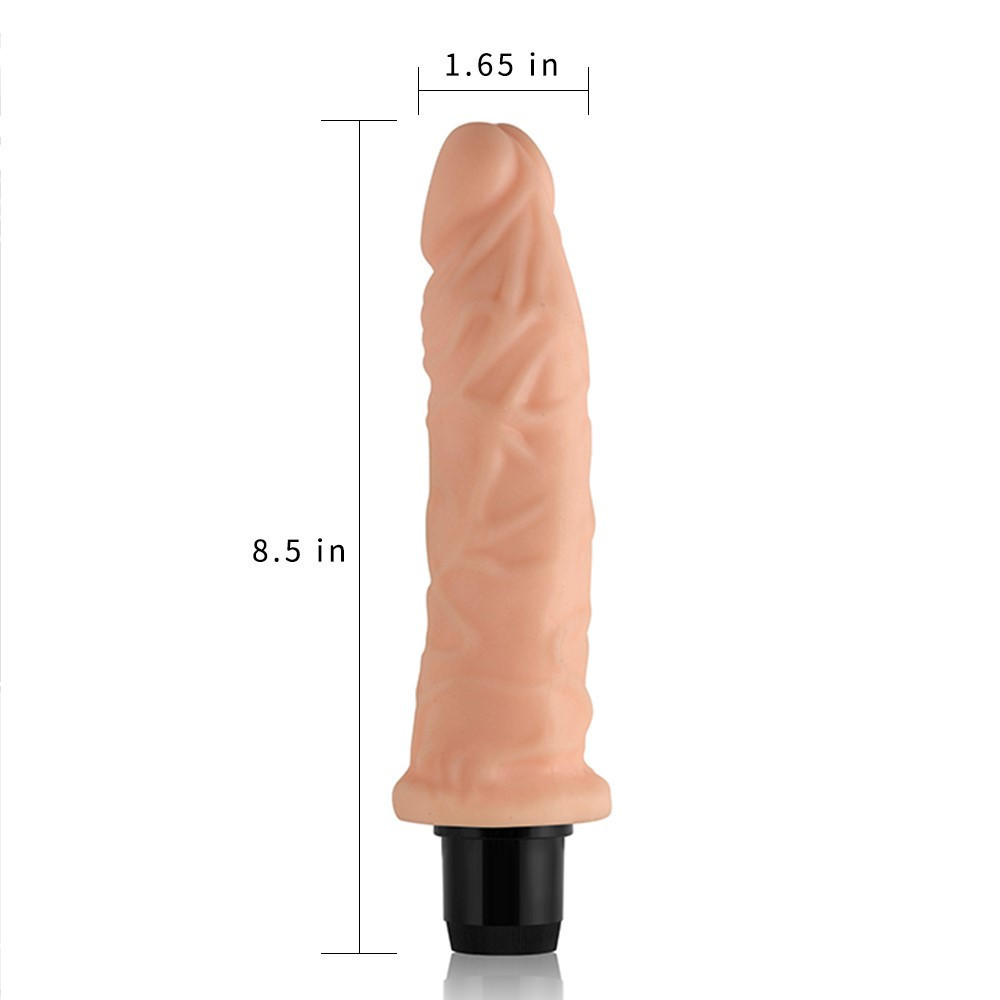 Вібратор 8.5 Real Feel Cyberskin Vibrator Sex Aura Київ - фото 6