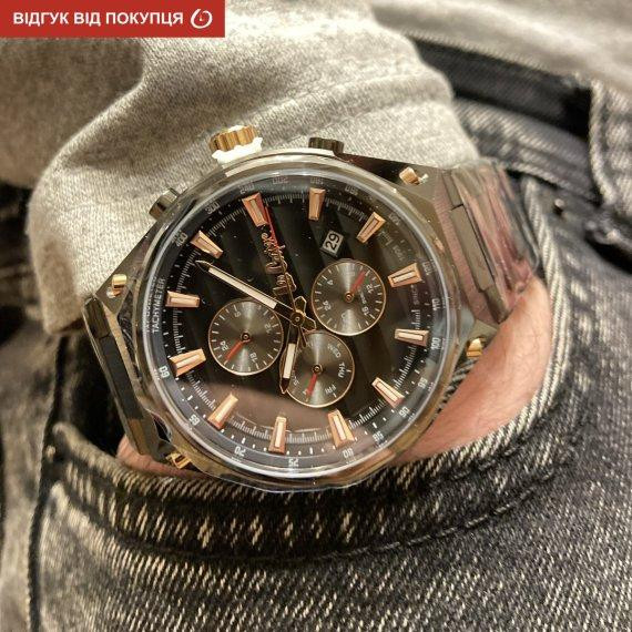 Чоловічий водостійкий наручний годинник Lee Cooper Ice (Чорний) Вінниця - фото 10