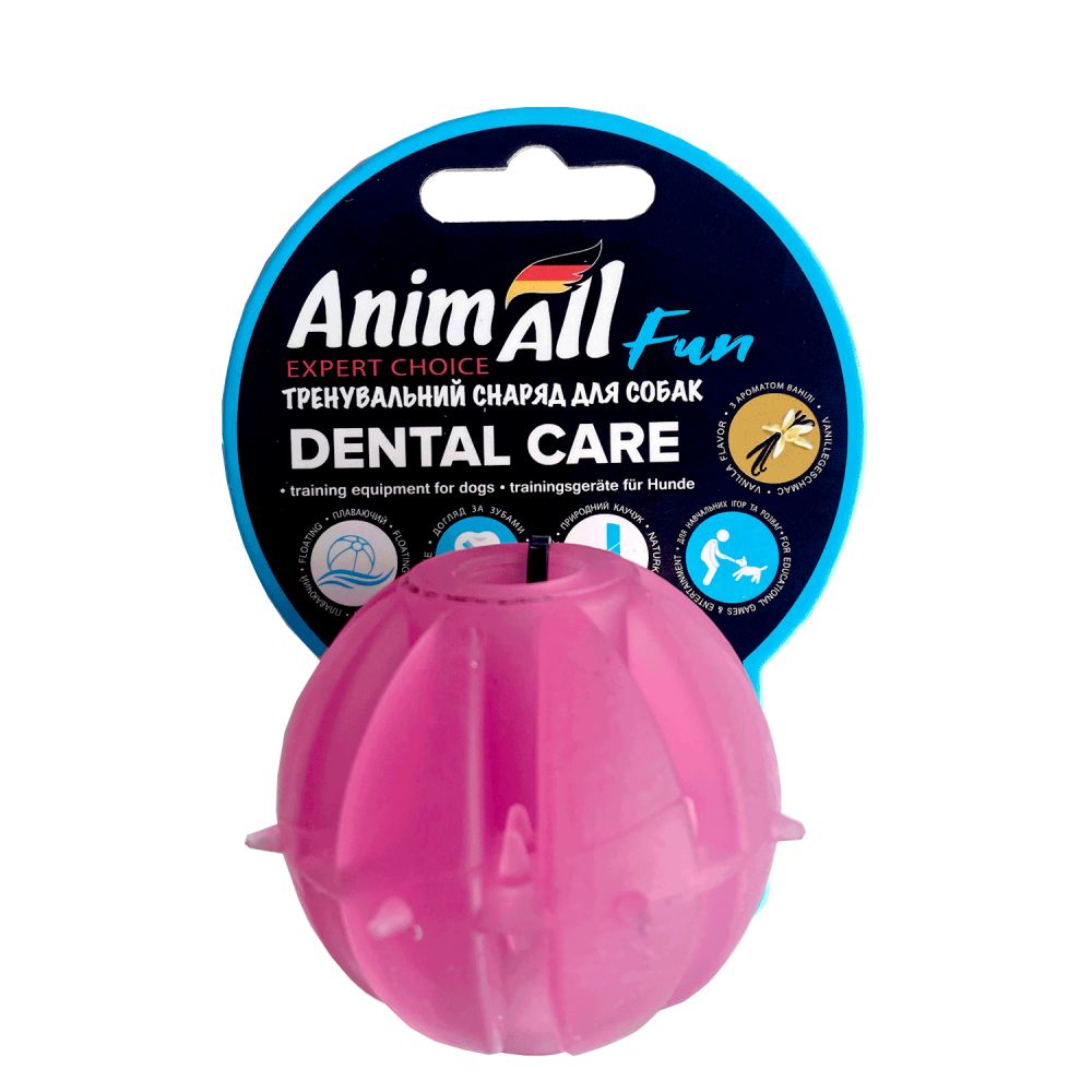 Игрушка AnimAll Fun мяч Вкусняшка для собак, 5 см, фиолетовый Киев - изображение 1