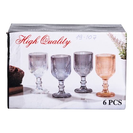 Набор рюмок на ножке 6 шт стеклянные 50 мл HP-19-107 Киев