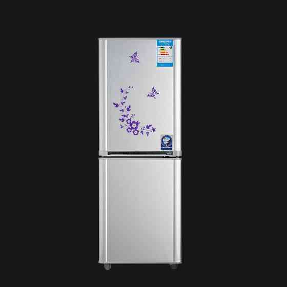 Наклейка на унитаз цветочная с бабочками 30 на 30 см сиреневый Киев