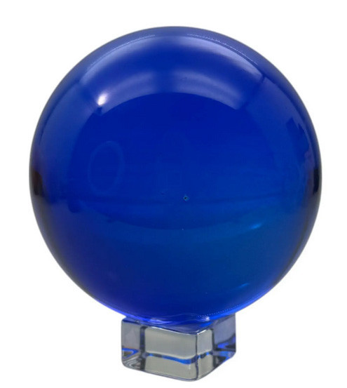 Шар синий из хрусталя на подставке Киев - изображение 1