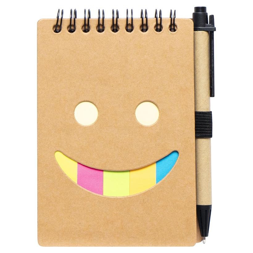 Блокнот А6 с набором стикеров и ручкой на спирале JX005, 64 листов Винница - изображение 1