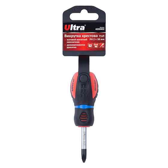 Отвертка крестовая PH 2×38мм S2 Profi ULTRA (4000402) Киев