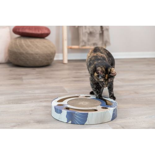 Дряпка Trixie для котів Барабан з двома кульками та котячою м ятою картонна 33х5,5 см Київ - фото 3