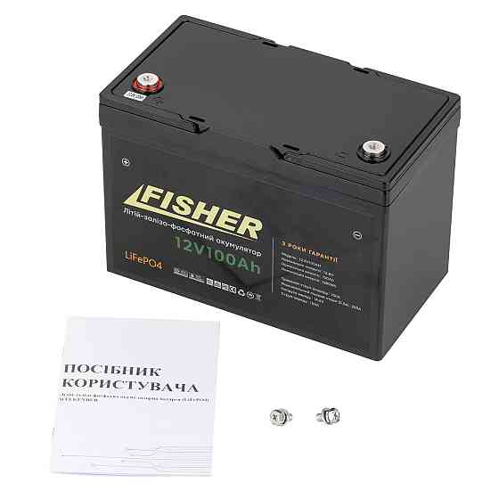 Акумулятор Fisher LiFePO4 12.8V 100Ah Київ