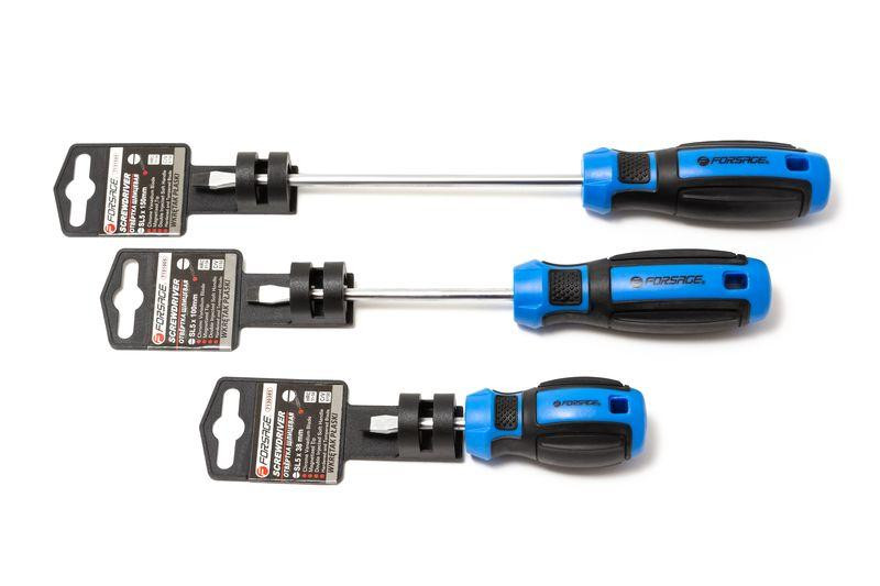 Отвертка шлицевая магнитная SL5х38мм, на пластиковом держателе Forsage F-7130385 Одесса - изображение 2