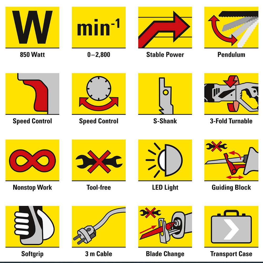 Пила сабельная Trotec PRCS 10-850 + кейс (4431000010) Винница - изображение 2
