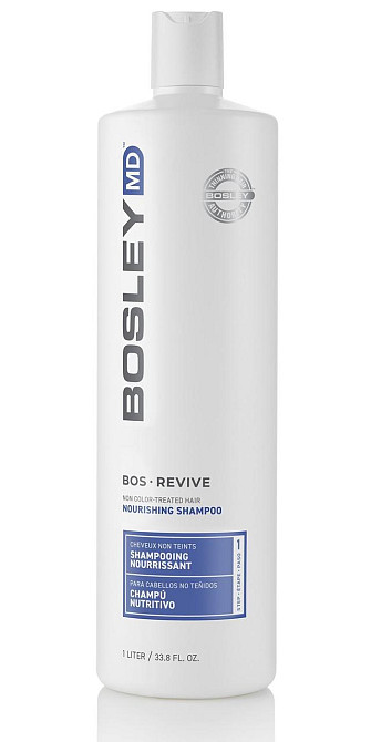Поживний шампунь для стоншеного нефарбованого волосся BOS Revive BOSLEY, 1000 мл Дніпро - фото 1