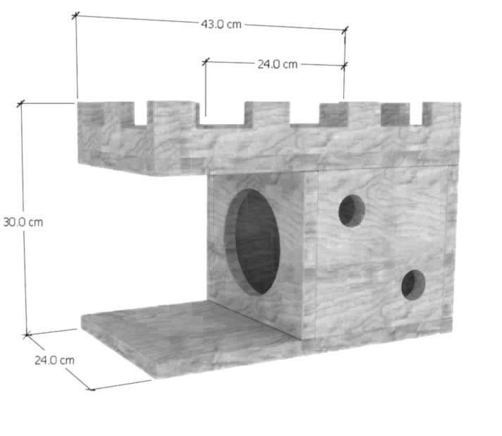 Домик для шиншиллы 