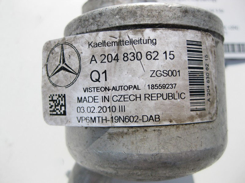 Mercedes-Benz  A2048306215 Трубка кондиціонера від колісної арки до компресора для двигуна M272 V6 2.5л 3.0л 3.5л C-Class W204 E-Class Coupe C207 Одеса - фото 5