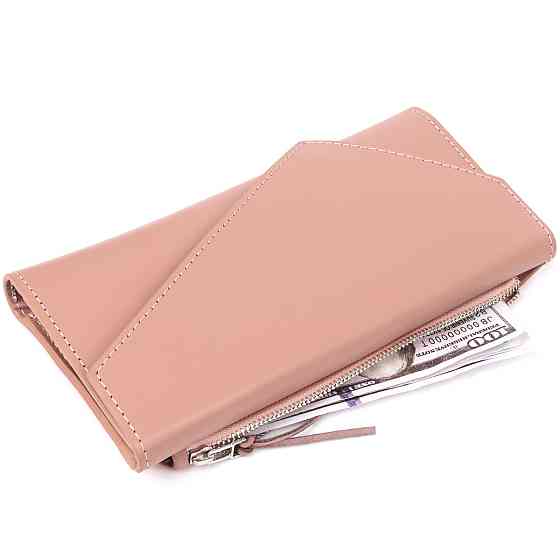 Женский кошелек GRANDE PELLE 11360 Розовый Киев