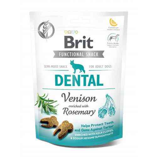 Функціональні ласощі Brit Care Dental оленина з розмарином для собак, 150 г Київ