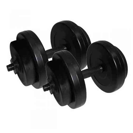 Гантели наборные композитные в пластиковой оболочке 2 шт по 8 кг Rock Pro NE-PL-G-008-2 Винница