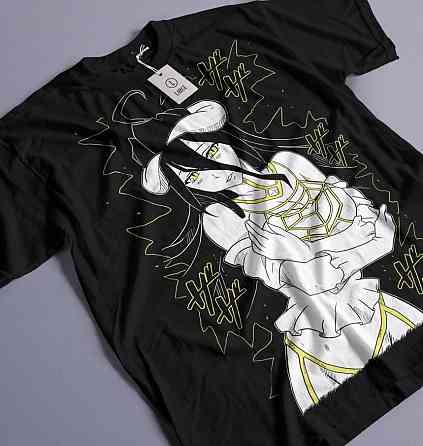 Футболка для мальчика аниме Оверлорд Аинз Ооал Говн оверсайз (рост от 165 до 180 ) Черний AnimeJ1103m Днепр