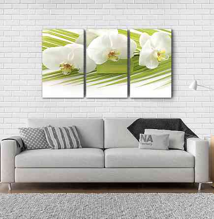 Модульна картина Білі Квіти Art-34_3А Київ