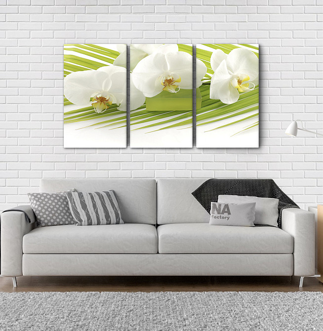 Модульна картина Білі Квіти Art-34_3А Київ - фото 2