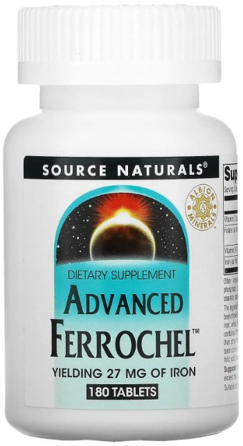 Железо Source Naturals Advanced Ferrochel 180 таблеток Киев - изображение 1