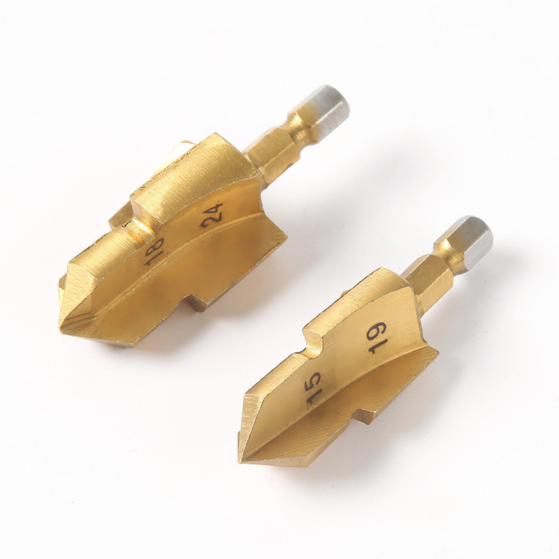 Титанове ступеневе сверло 18-24мм для PPR труб Київ - фото 1