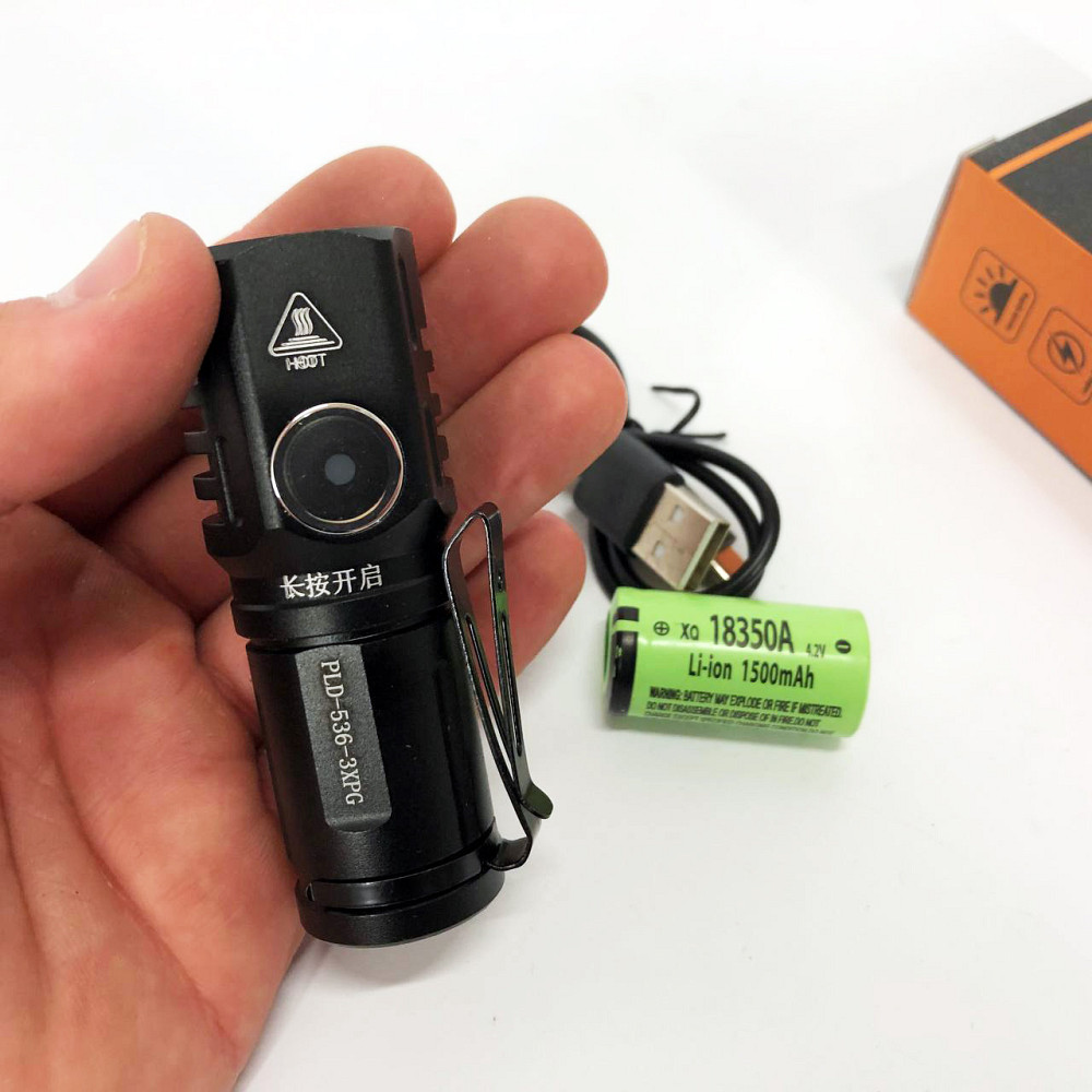 Военный армейский фонарик нашлемный PLD-536-3XPG, Светодиодный прочный фонарик, Фонарь супер яркий DG-29 Львов - изображение 2