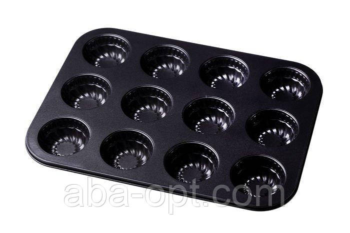 Форма антипригарная для выпекания кексов 12 шт 35 х 26 х 3 см (шт) Одесса - изображение 1