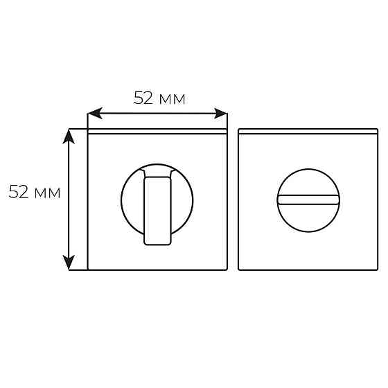 Накладка Comit WC браш мат нікель вж Garda А  (роз 6мм) Київ