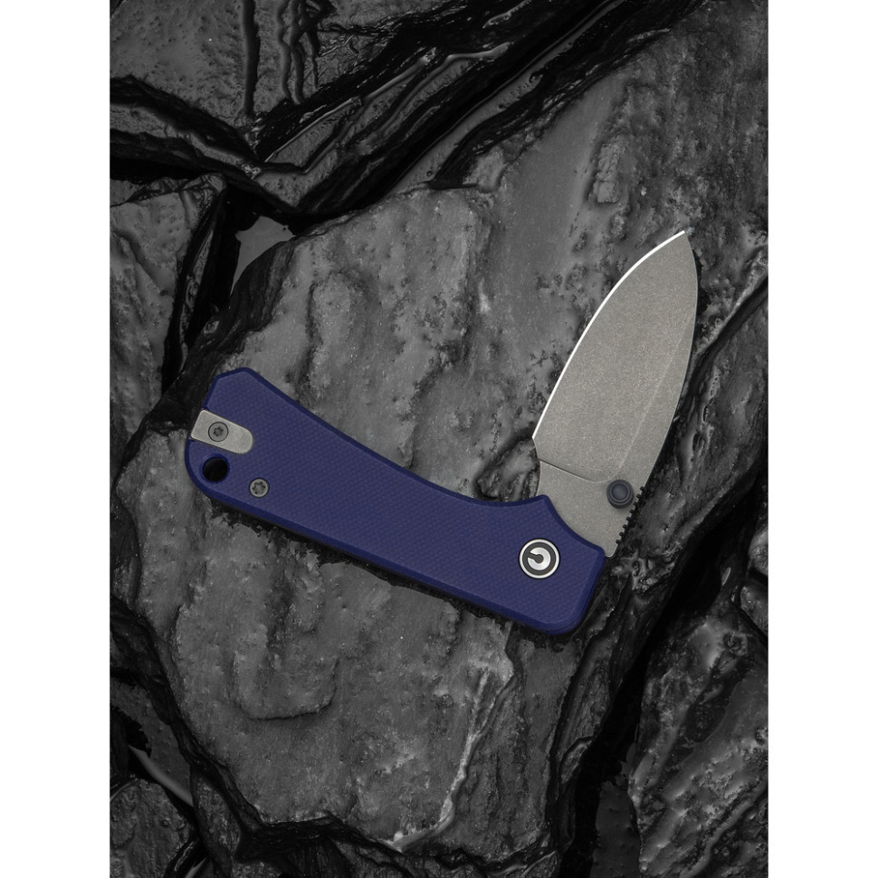 Нож складной карманный Civivi Baby Banter Slip Joint (6 см) Nitro-V / G10 синий Киев - изображение 10
