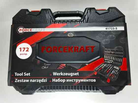 Набір інструменту 172 пр. 1/4",3/8",1/2" Forcekraft 41723-5 Винница
