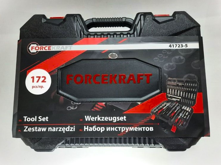 Набір інструменту 172 пр. 1/4",3/8",1/2" Forcekraft 41723-5 Винница - изображение 3