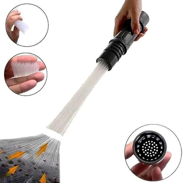 Насадка на пилосос Dust Daddy манжета із силікону, щітка. 30 см довжина для швидкого збирання 7367 Одеса - фото 2