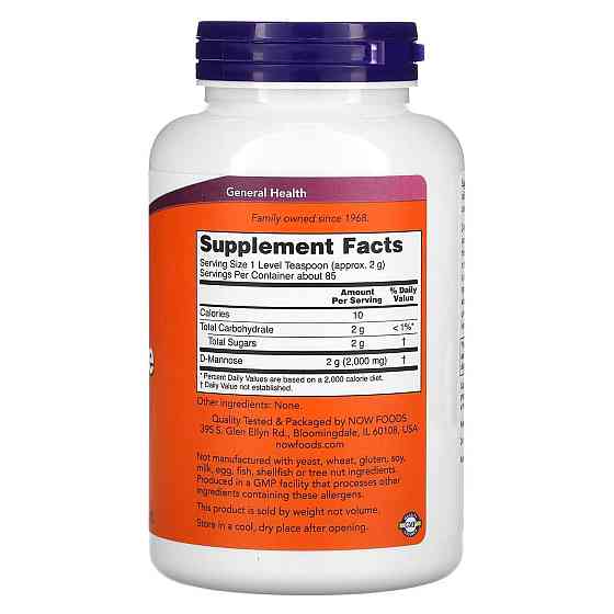 D-манноза Now Foods D-Mannose 170 г Київ