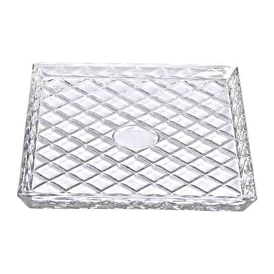 Стеклянне блюдо для закусок Lirmartur 24,5x20,5 см Київ