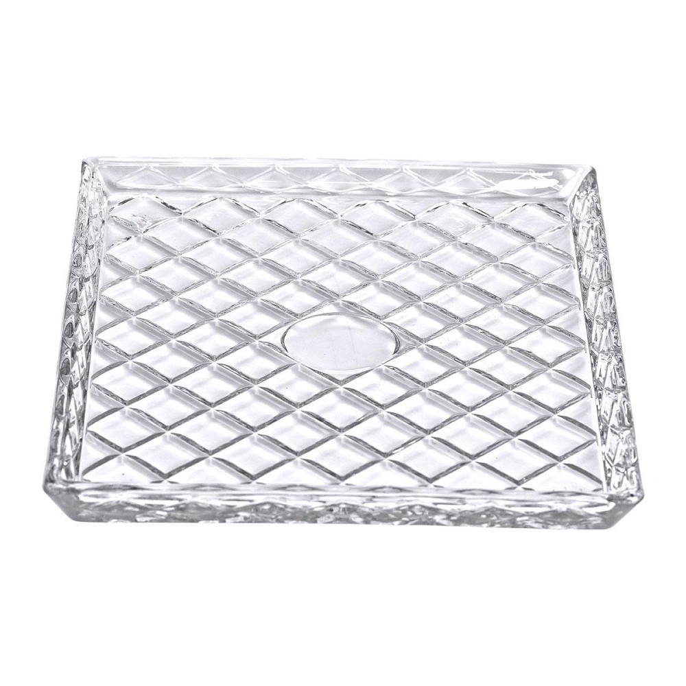 Стеклянне блюдо для закусок Lirmartur 24,5x20,5 см Київ - фото 1