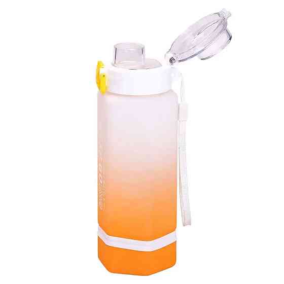 Пляшка для води Keep Going 650 мл з наклейками біла HP-14-47W Коломия