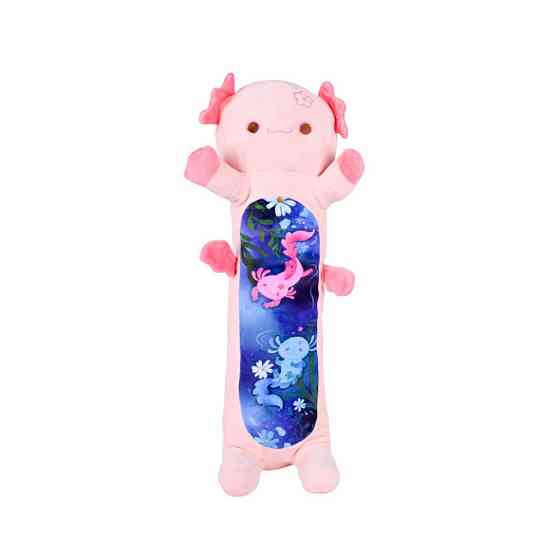 М'яка іграшка-подушка "Аксолотль-батон" HKF2206(Pink) розмір 100 см Вінниця